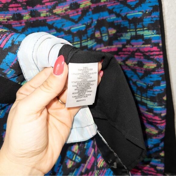 Plenty by Tracy Reese Multicolored Aztec Printed Mini Dress Size 10 - Picture 8 of 8